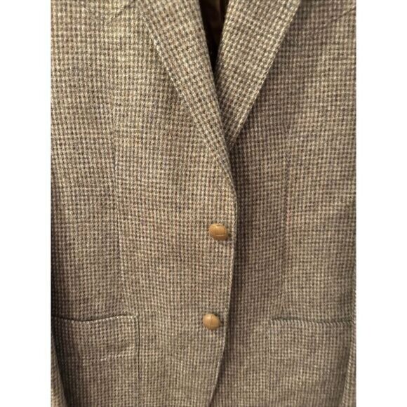 Panhandle Slim Fine Quality Western Wear Mens 40L Elbow Patch Brown‎ Wool Blazer - Picture 2 of 8